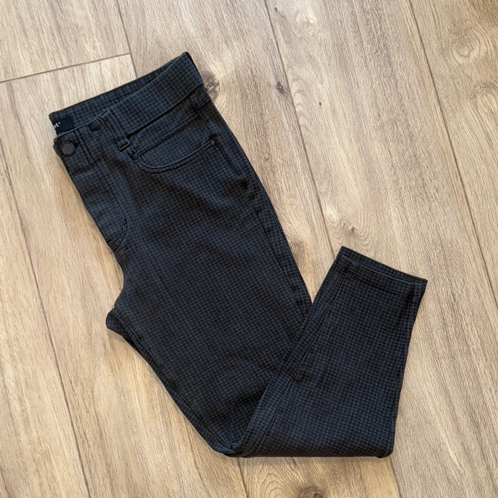 LIVERPOOL LOS ANGELES Checker Print Stretchy Skinny Jean Style Pants